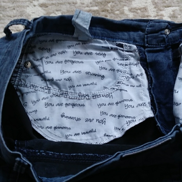 Lee Easy Fit Tummy Panel Floral Jeans 8 Short Blue - Picture 5 of 16